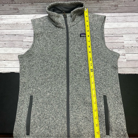 Patagonia Women’s Heather Gray Fleece Vest Size L - Picture 6 of 13